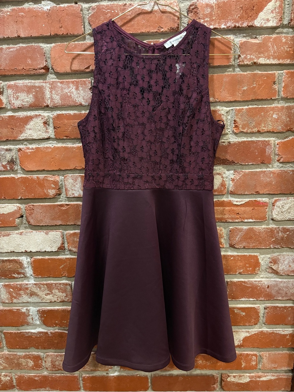 NWT Francesca’s Plum Purple Floral Dress Size Medium